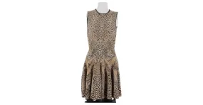 ALEXANDER MCQUEEN Vestidos T.International S Viscosa Castaño 