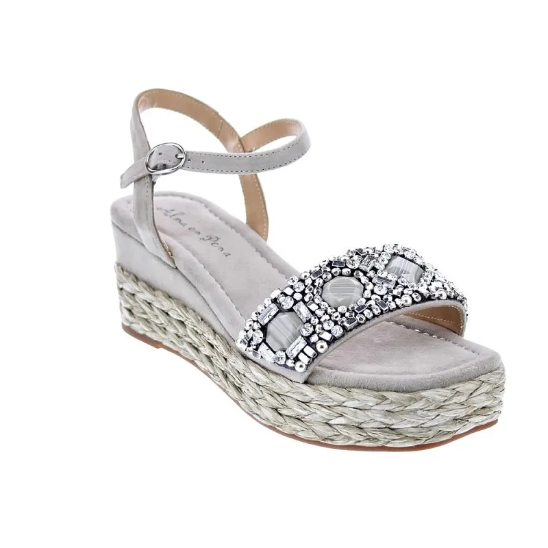 Alma en Pena Sandalias Mujer V23570 Gris