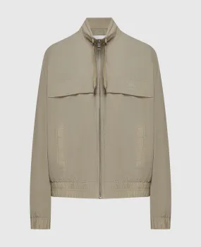Ami Paris Khaki windbreaker with logo