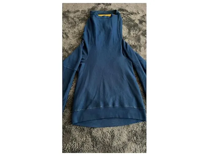 Autre Marque Sudadera de punto con capucha gigante Bernhard Willhelm. Azul 