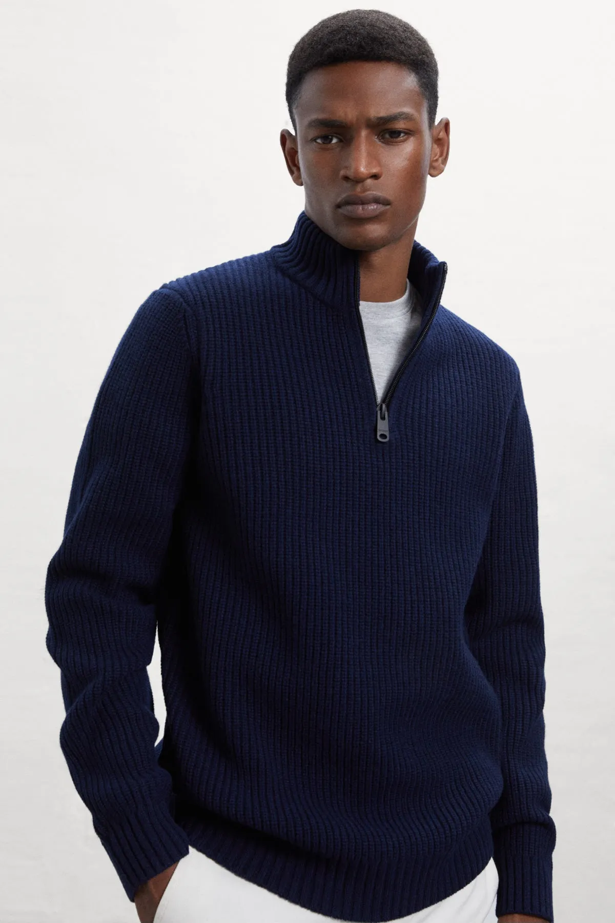 BLUE MERTO KNITTED JUMPER