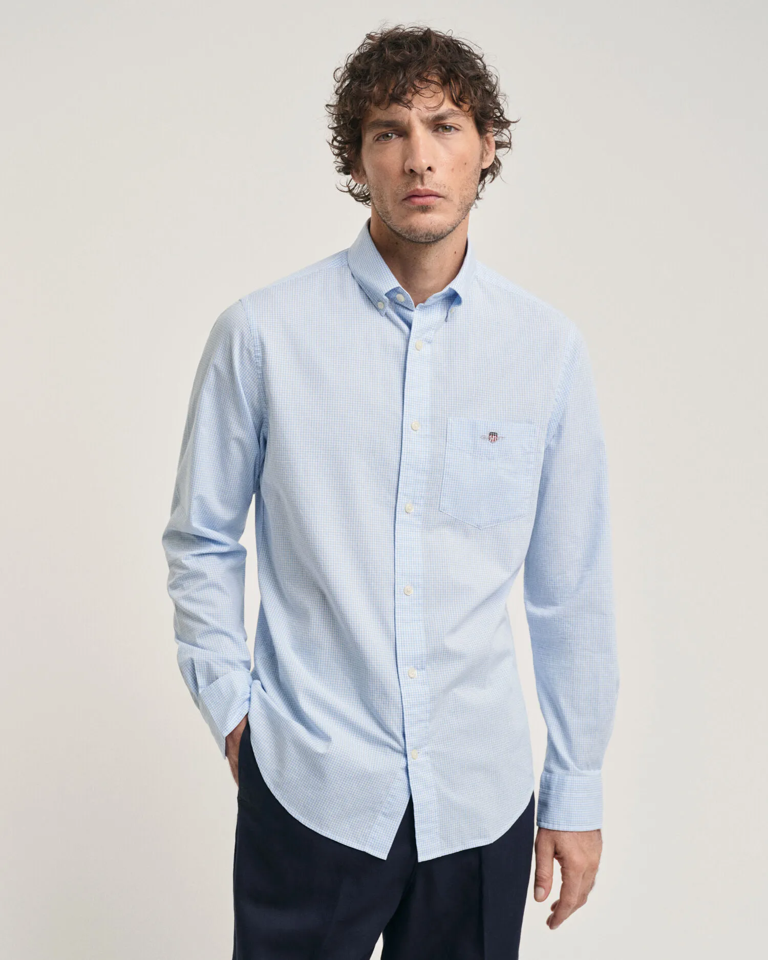Camisa de popelina a cuadros Vichy Seasonal Essential Regular Fit Archive Shield