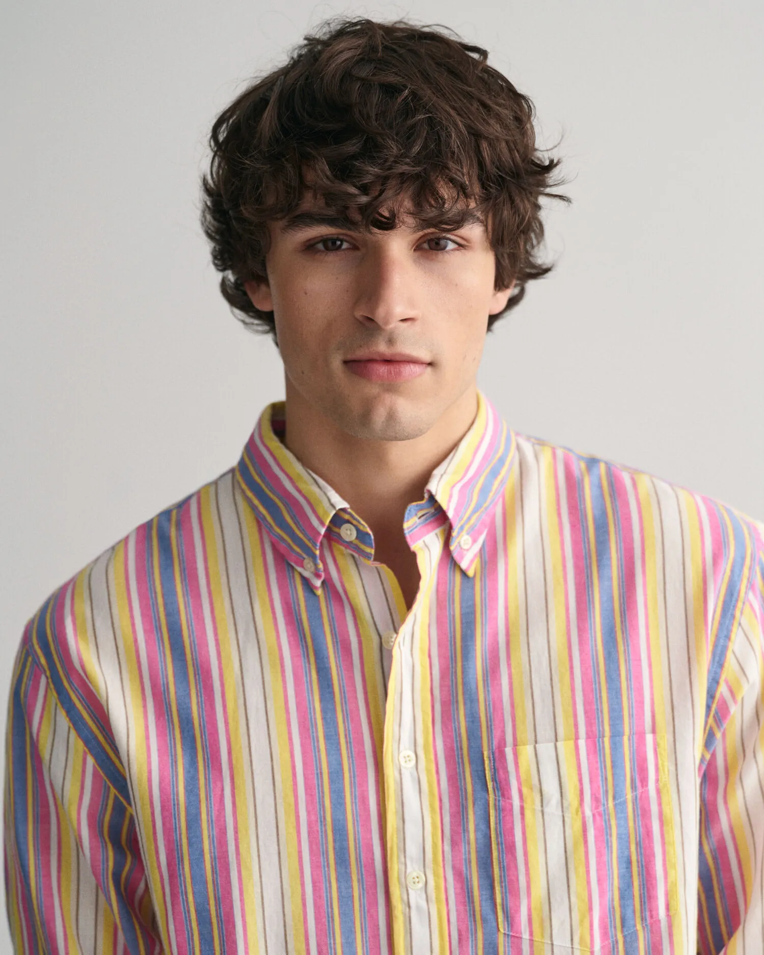 Camisa Relaxed Fit con varios diseños de rayas
