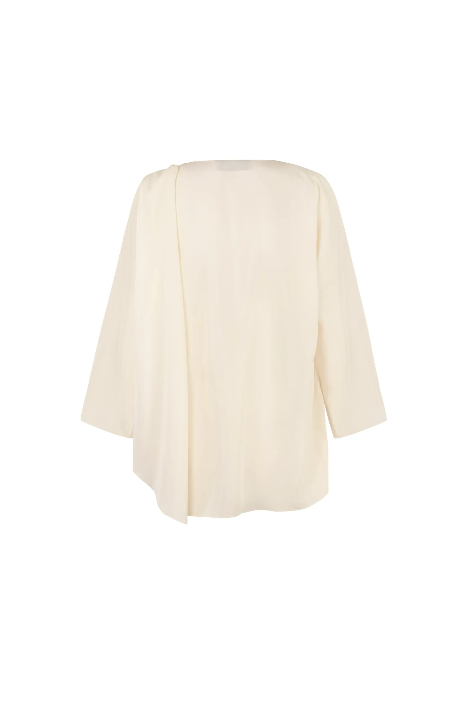 Claire, ivory silk blouse