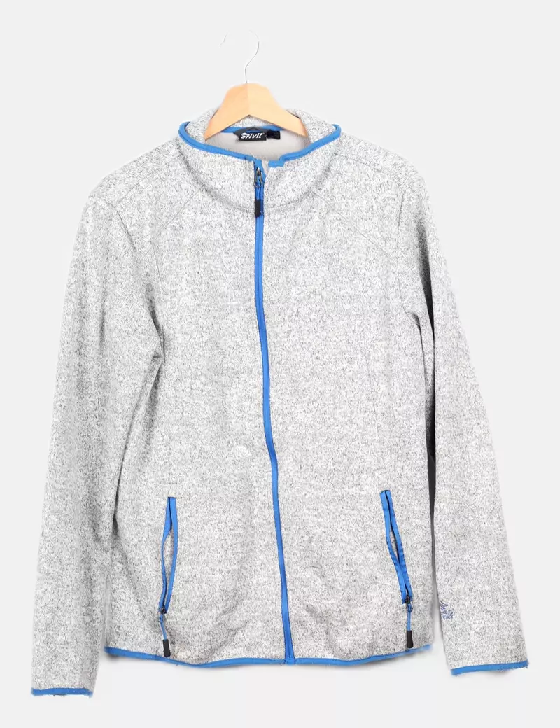 Crivit Chaqueta jaspeada gris