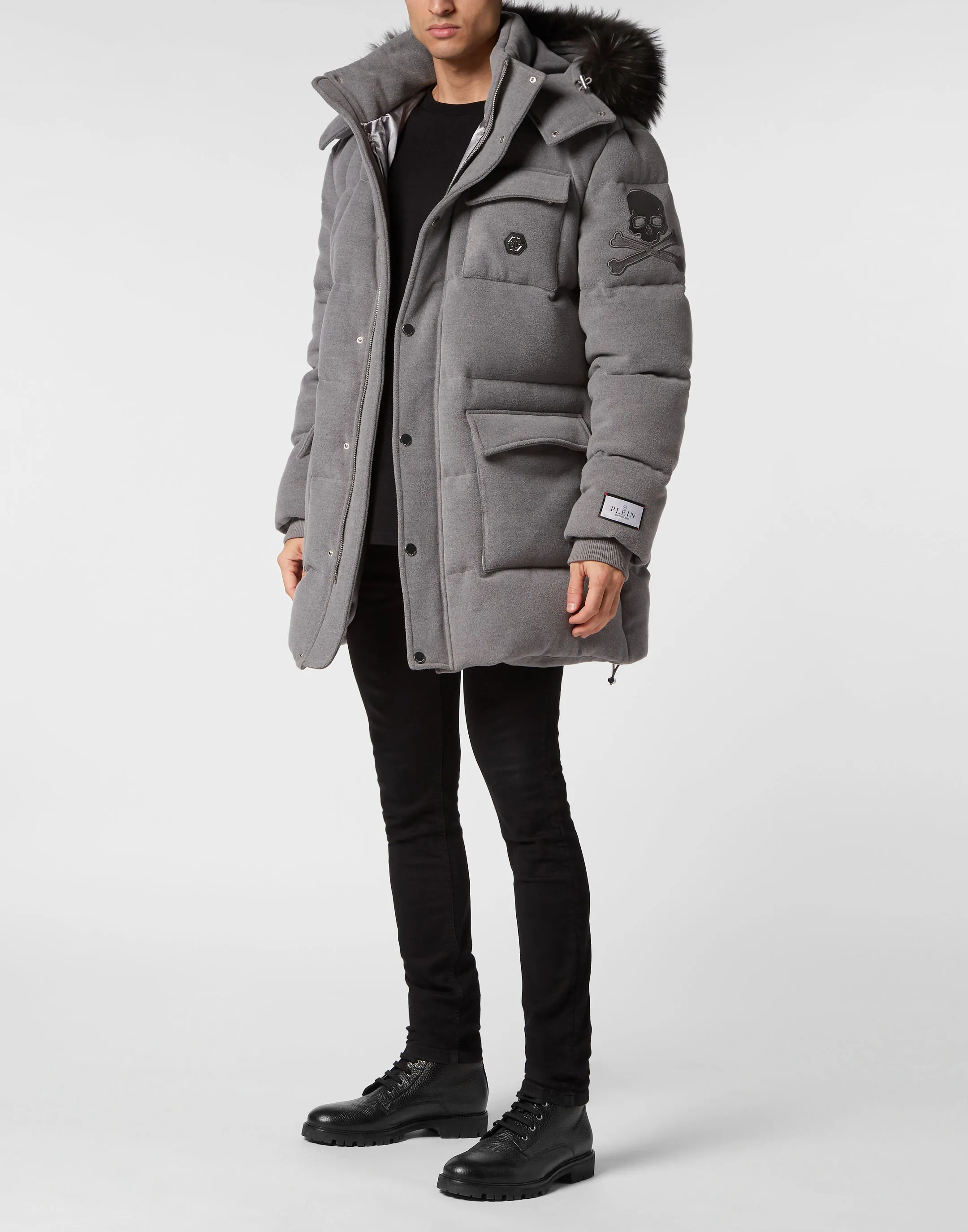 Down Jacket WIth Fur Hood