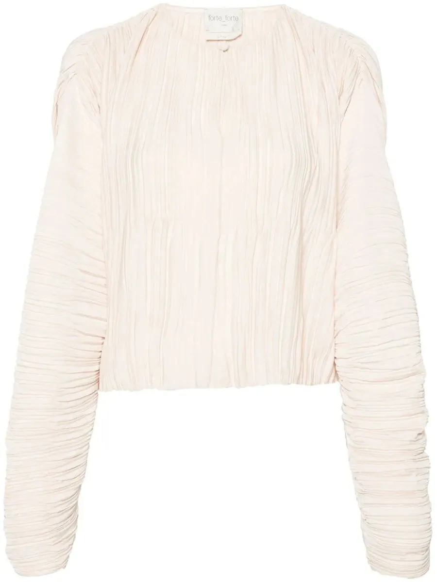 FORTE FORTE PLEATED BLOUSE