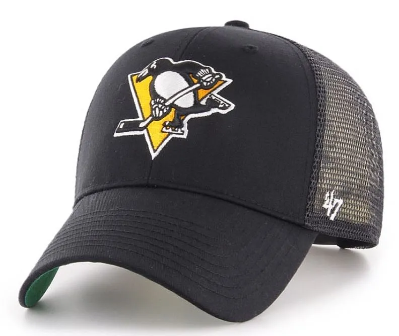 gorra con visera 47 Brand NHL Pittsburgh Penguins Branson '47 MVP Trucker - Black