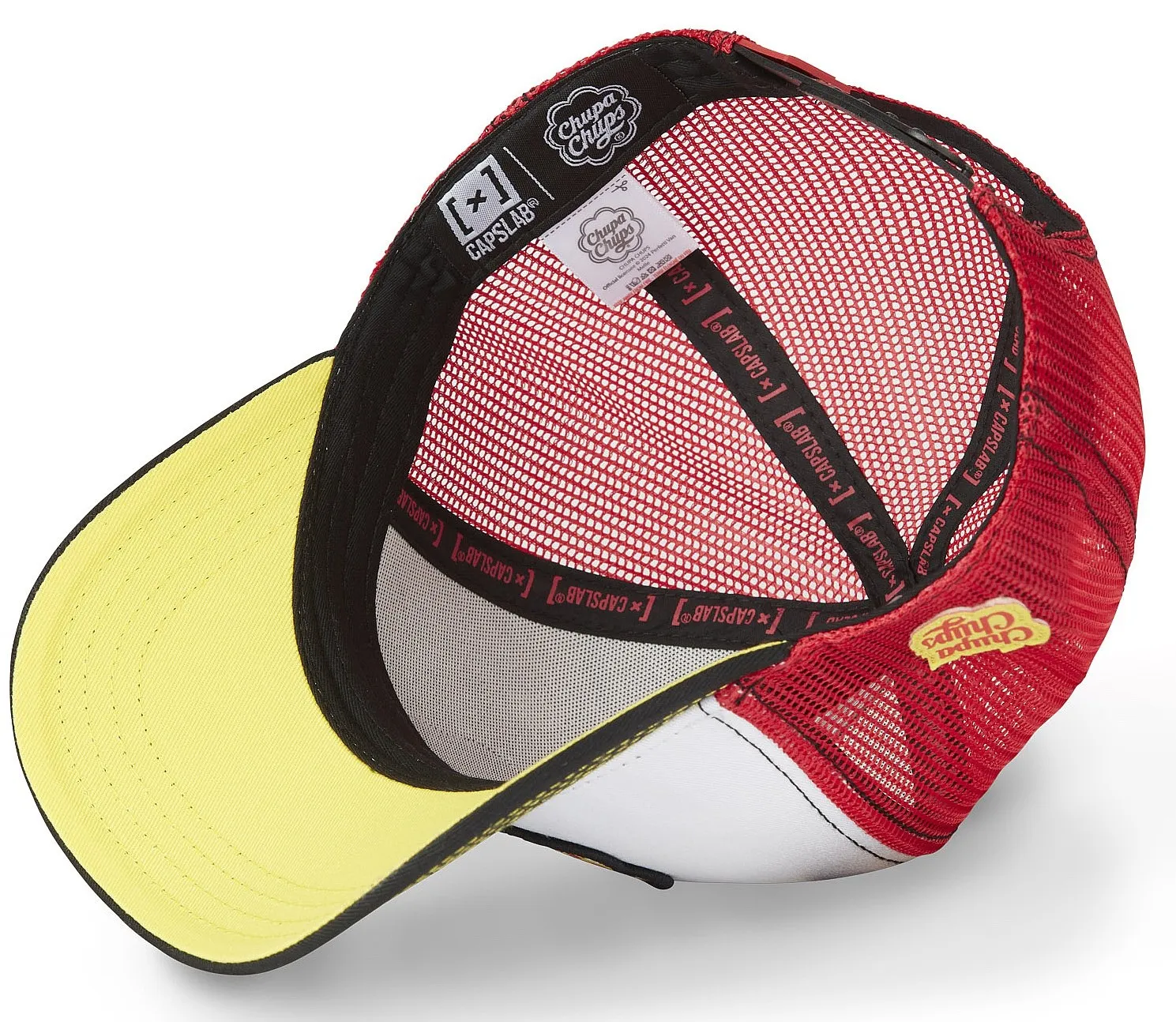 gorra con visera Capslab Chupa Chups Trucker - White/Black/Red - men´s