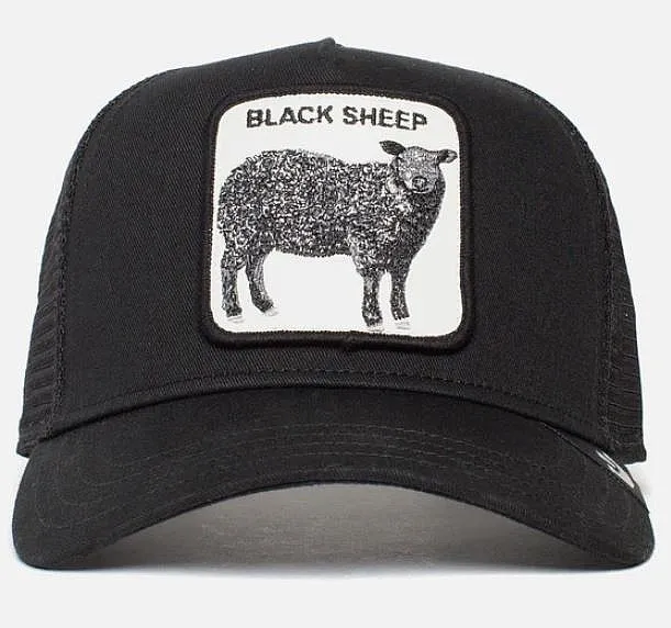 gorra con visera Goorin Bros. The Black Sheep Trucker - Black