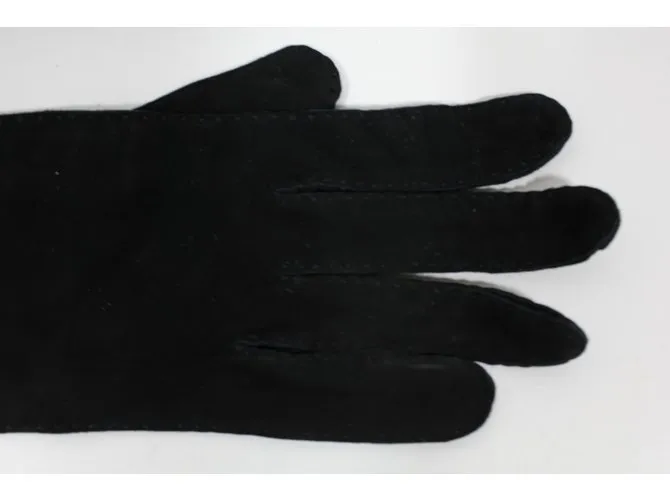Hermès Guantes Negro 