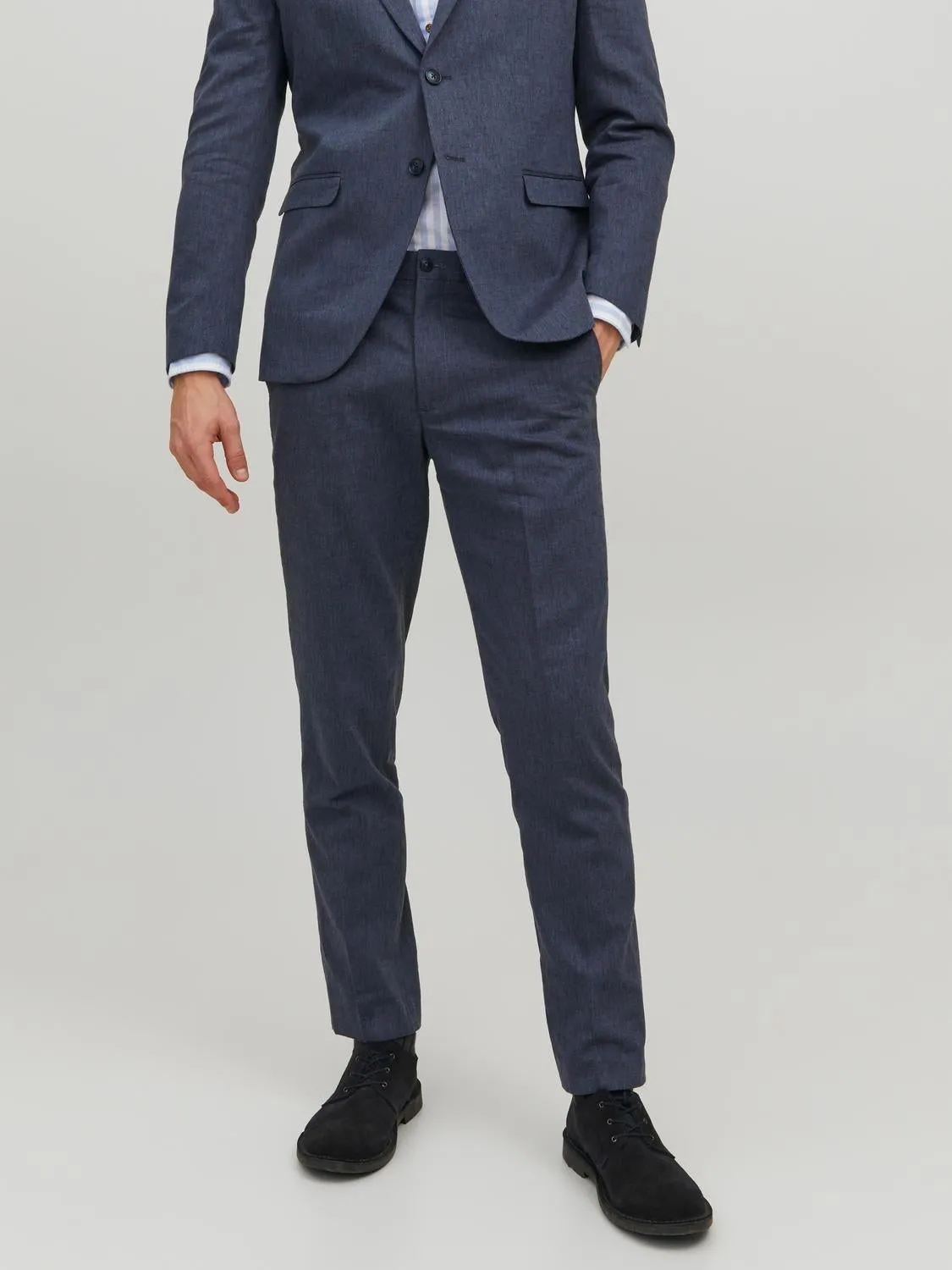 JPRRIVIERA Pantalones de vestir Corte slim | Azul oscuro | Jack & Jones®