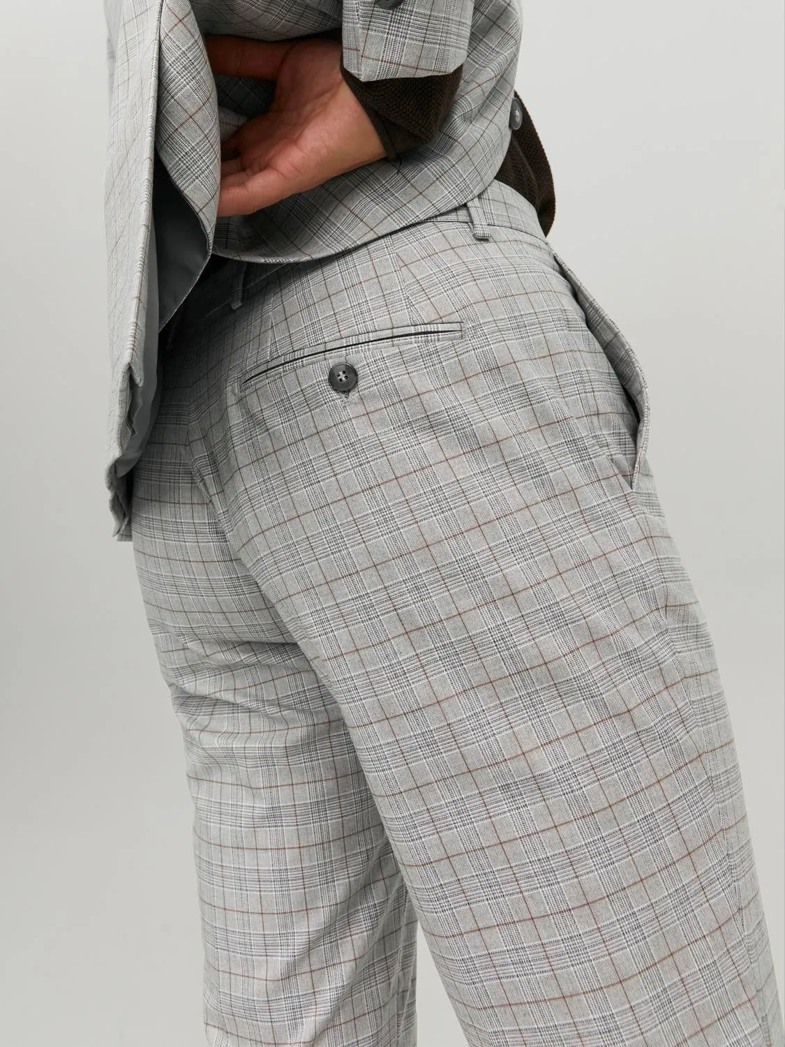 JPRSOLARIS Pantalones de vestir Corte super slim | Gris claro | Jack & Jones®