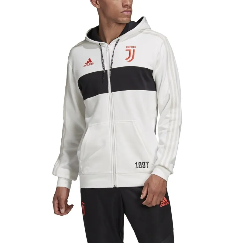 Juventus felpa fz con cappuccio bianca 2019/20 Adidas