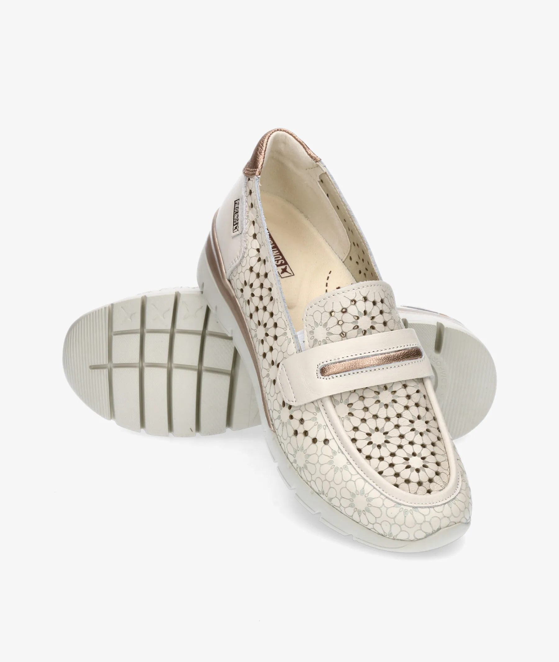 Mocasines Pikolinos W4R-6518 en hueso