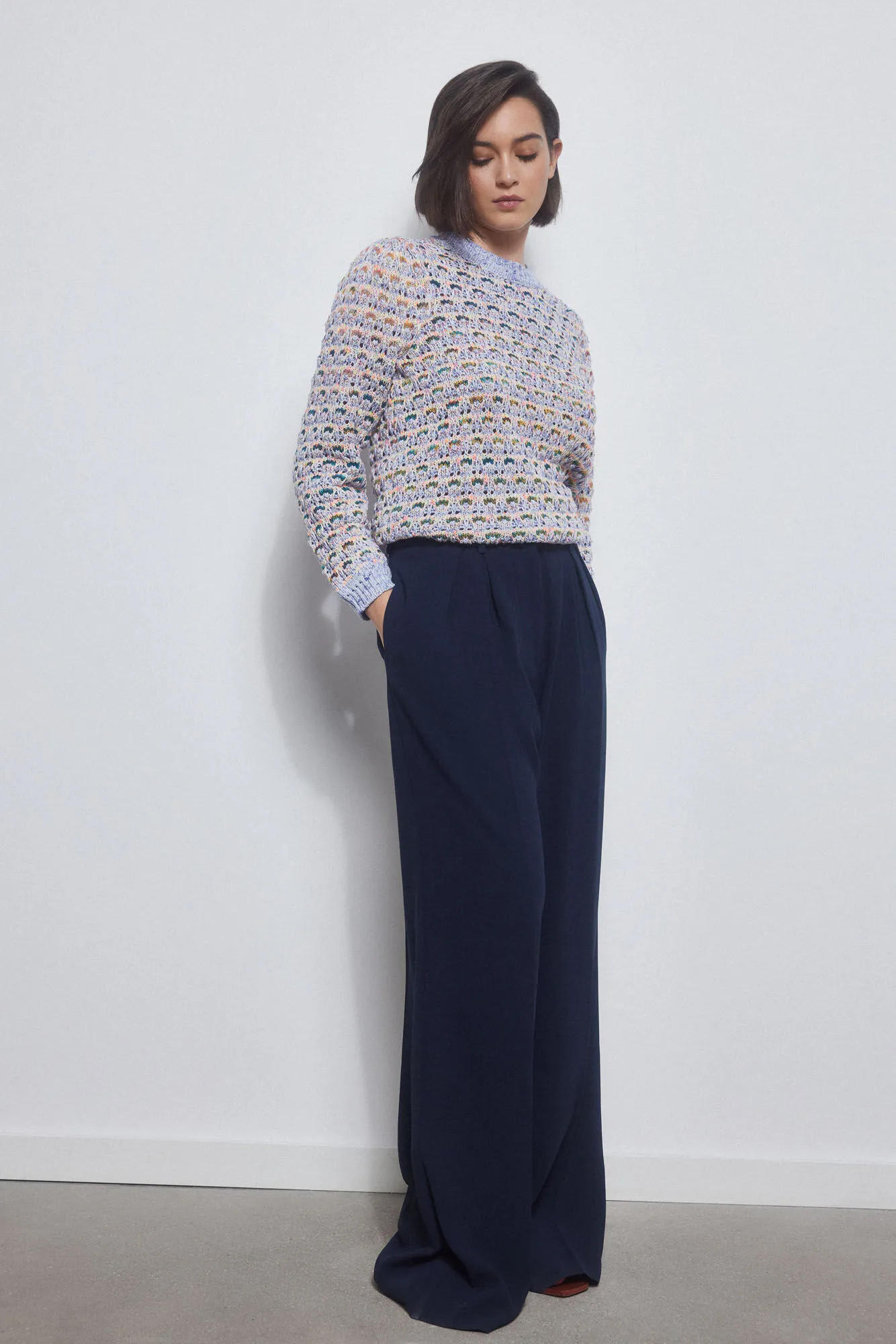 Multicolour embellished jumper