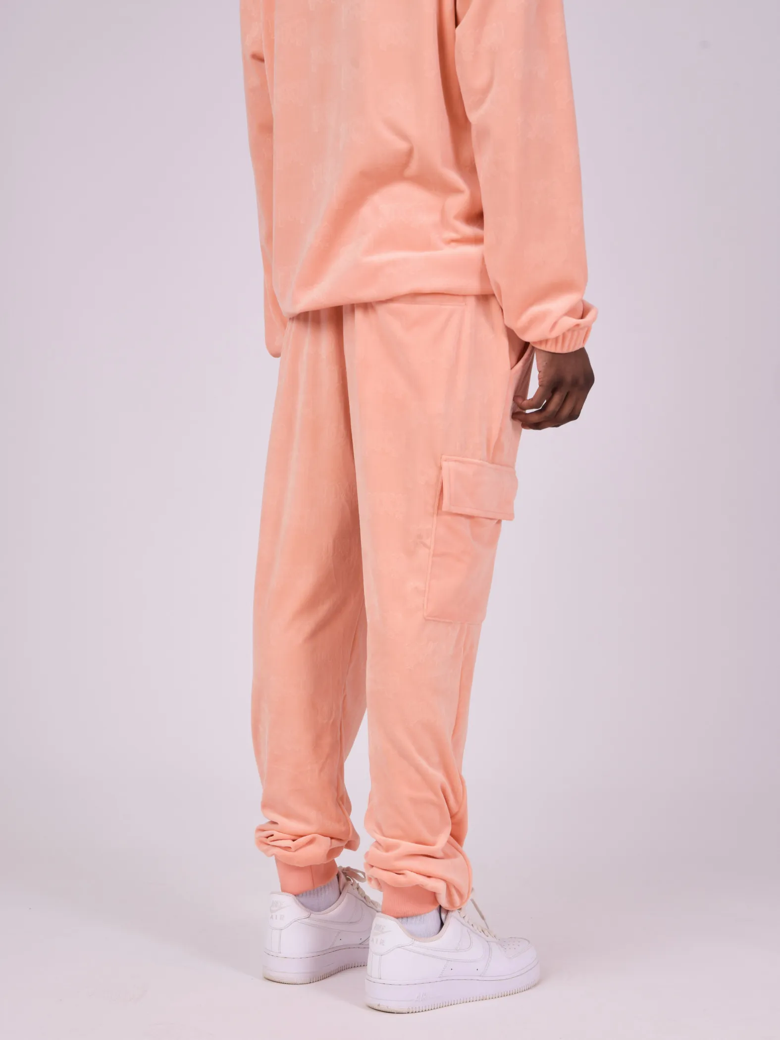 Pantalón de chándal de terciopelo gofrado