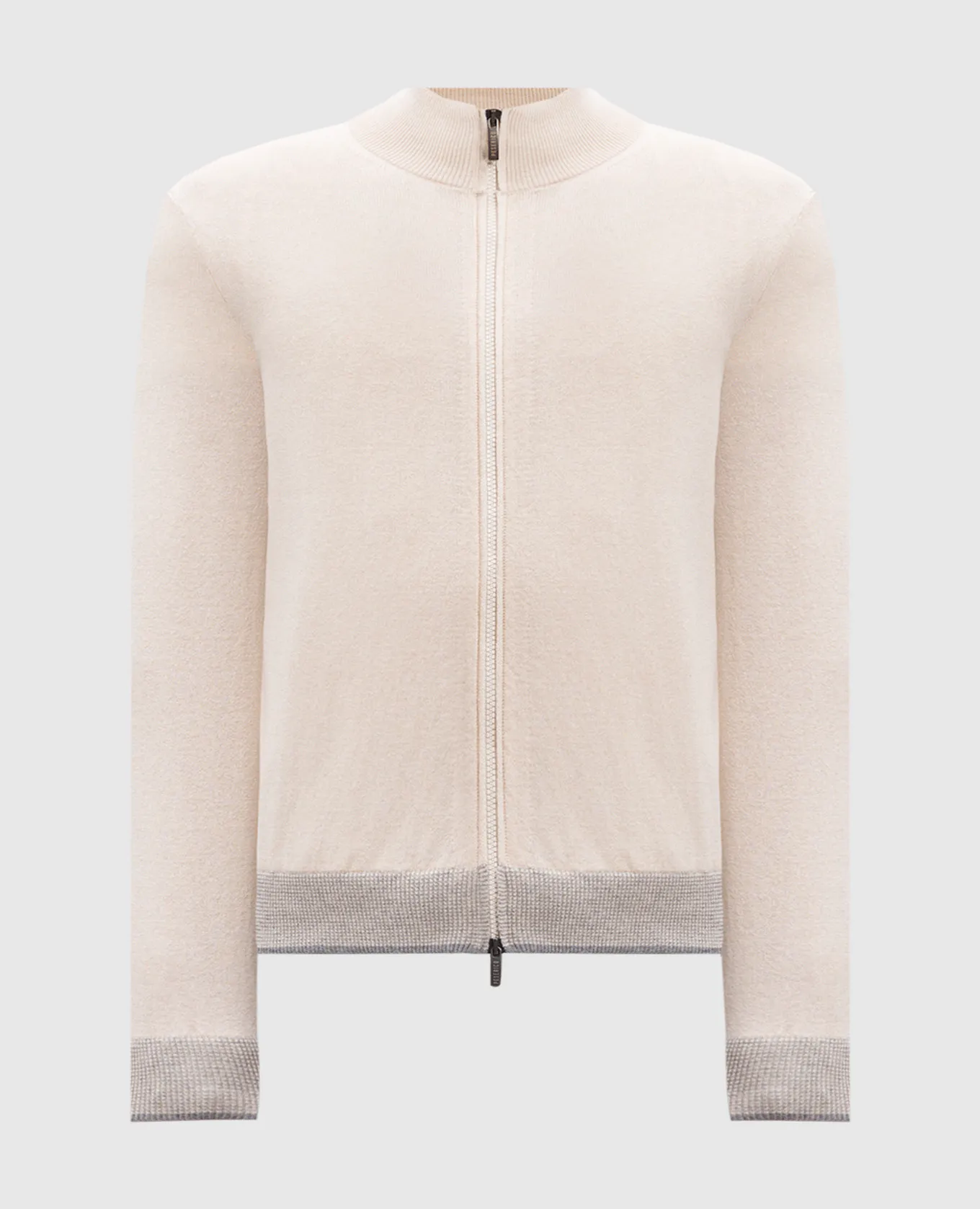 Peserico Beige wool, silk and cashmere cardigan