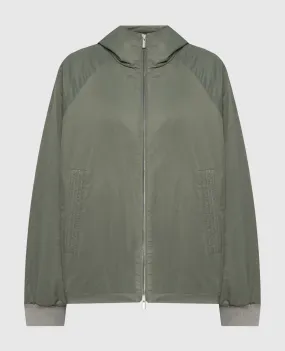 Peserico Green windbreaker with monil chain