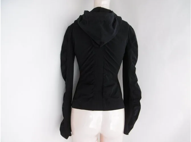 Philosophy Di Alberta Ferretti Chaqueta con capucha fruncida Negro 
