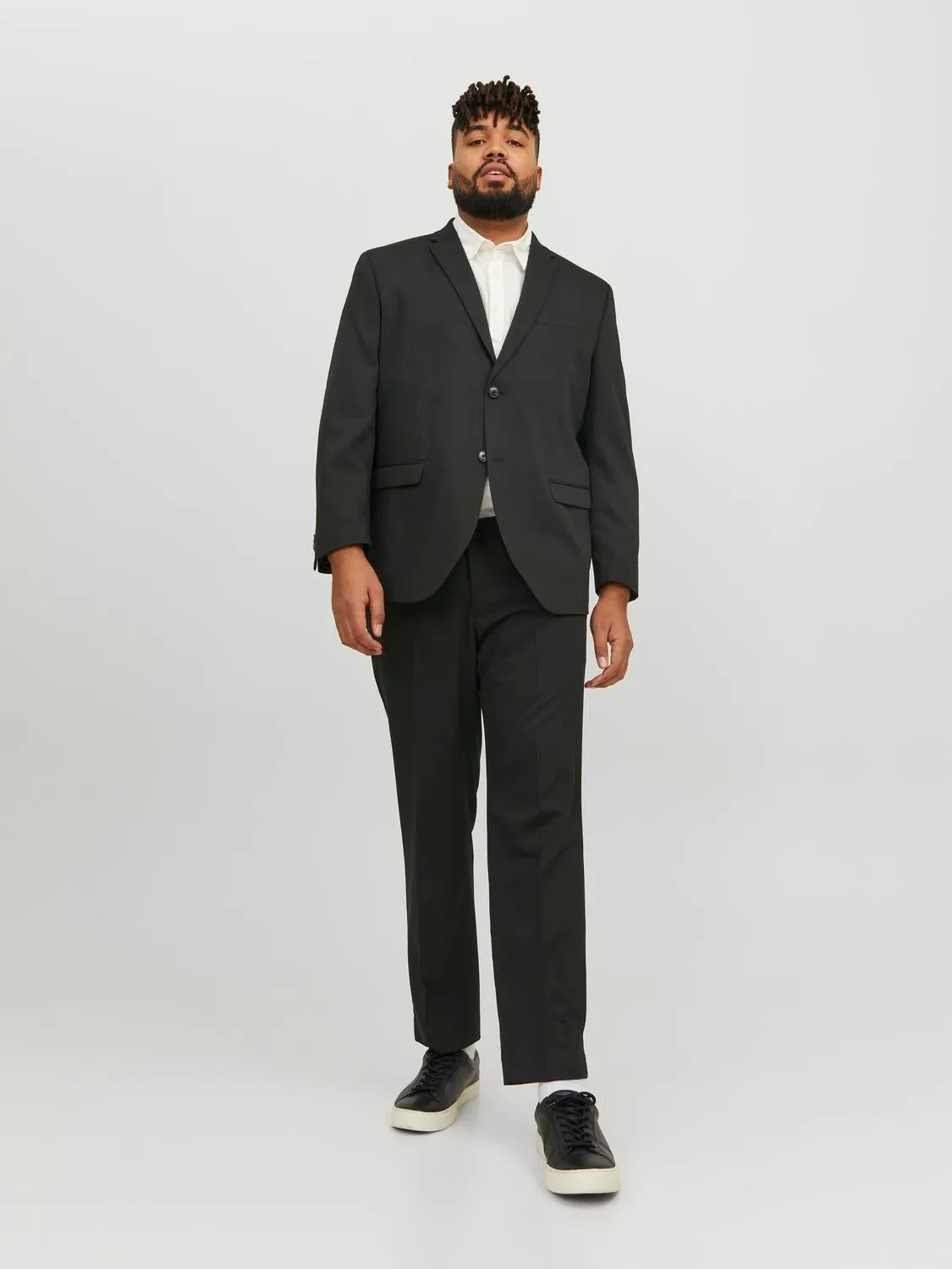 Plus Pantalones de vestir Corte slim | Negro | Jack & Jones®