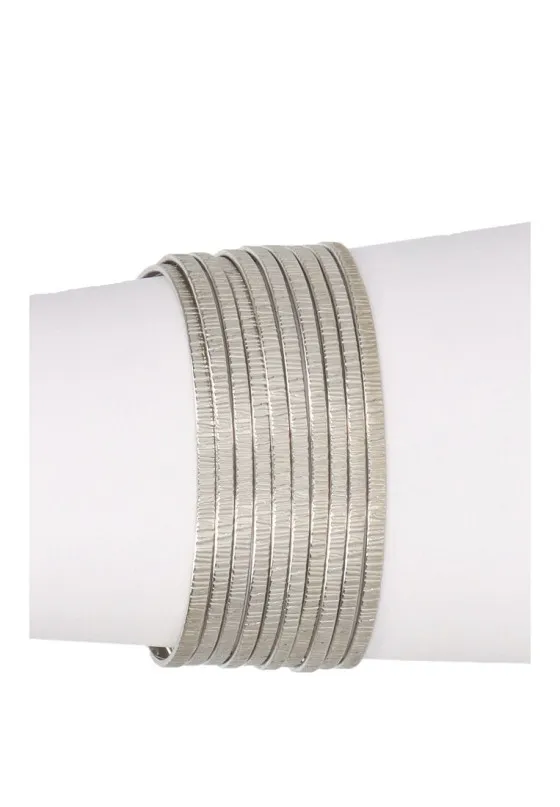 Pulsera caña brazalete VIVIA bz220328-30 plata