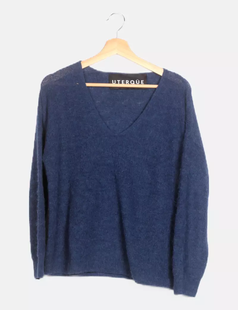 Uterqüe Jersey azul casual