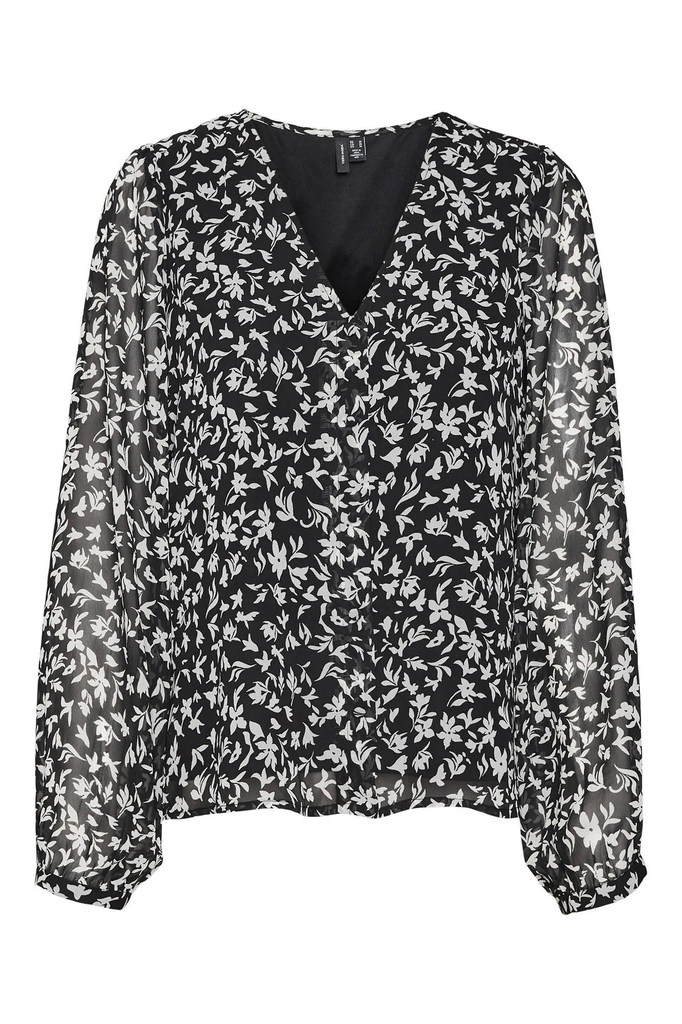 Vero Moda Blusa estampada de manga larga