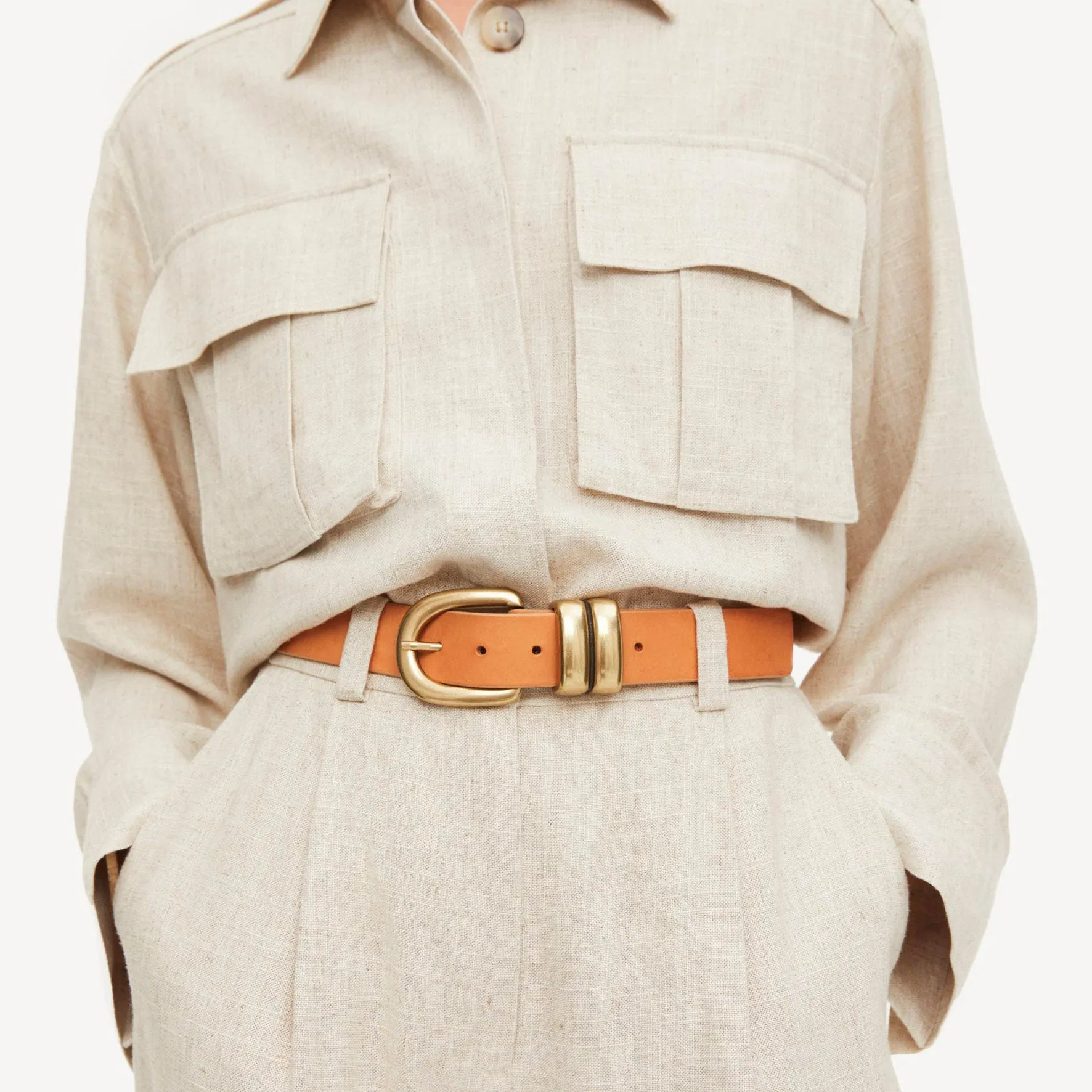Zoira Belt in Tan